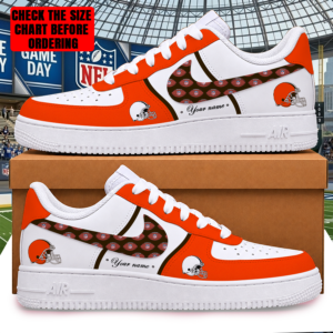 Limited Edition – Customized NFL Cleveland Browns Af1 Shoes