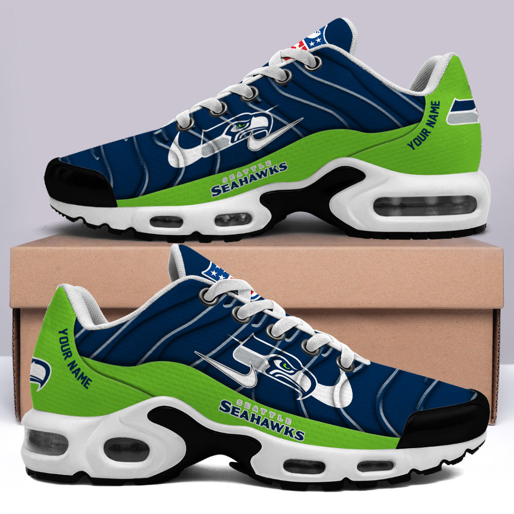 Limited Edition – Customized NFL Seattle Seahawks Air Max Plus Sneakers - Image 2