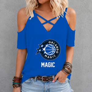 Limited Edition – Customized NBA Orlando Magic Criss Cross V-Neck Top
