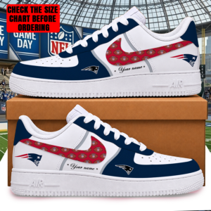 Limited Edition – Customized NFL New England Patriots Af1 Shoes