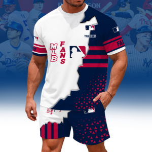 Limited Edition – Customized MLB Major League Baseball Unisex T-Shirt & Shorts Set