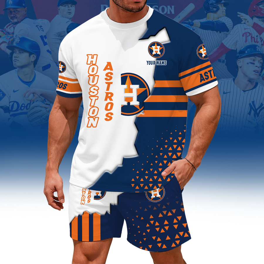 Limited Edition – Customized MLB Houston Astros Unisex T-Shirt & Shorts Set