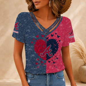 Limited Edition – Customized MLB Atlanta Braves V-Neck Shirt