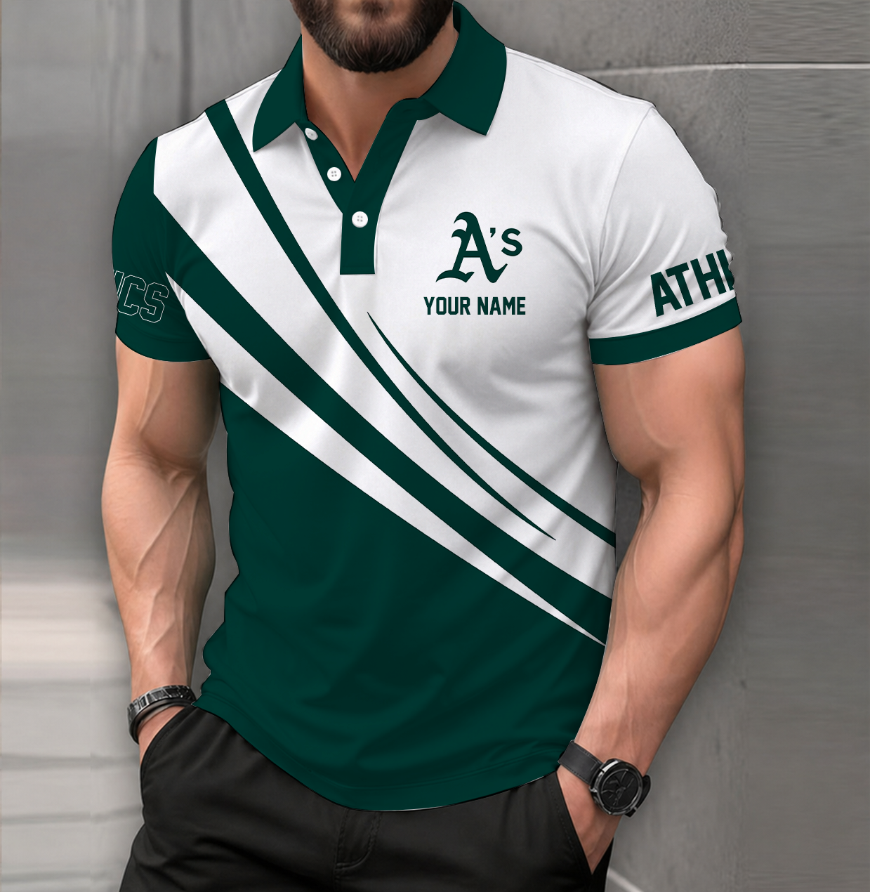 Limited Edition – Customized MLB Oakland Athletics Polo Shirt