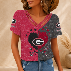 Limited Edition – Customized NCAA Georgia Bulldogs V-Neck Shirt