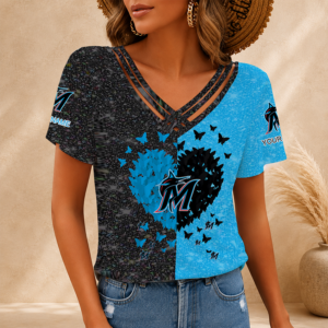 Limited Edition – Customized MLB MiaMiami Marlins V-Neck Shirt