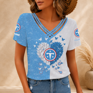 Limited Edition – Customized NFL Tennessee Titans V-Neck Shirt