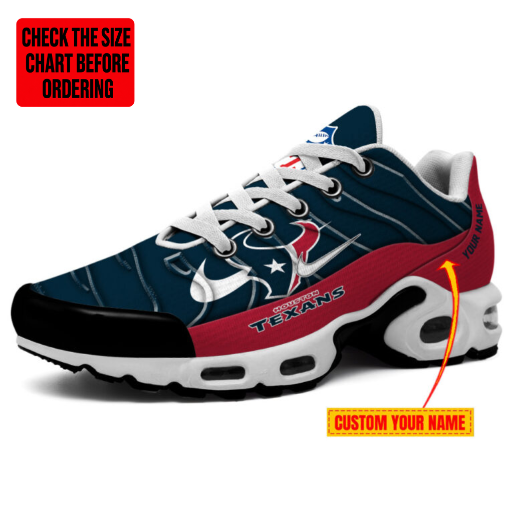 Limited Edition – Customized NFL Houston Texans Air Max Plus Sneakers
