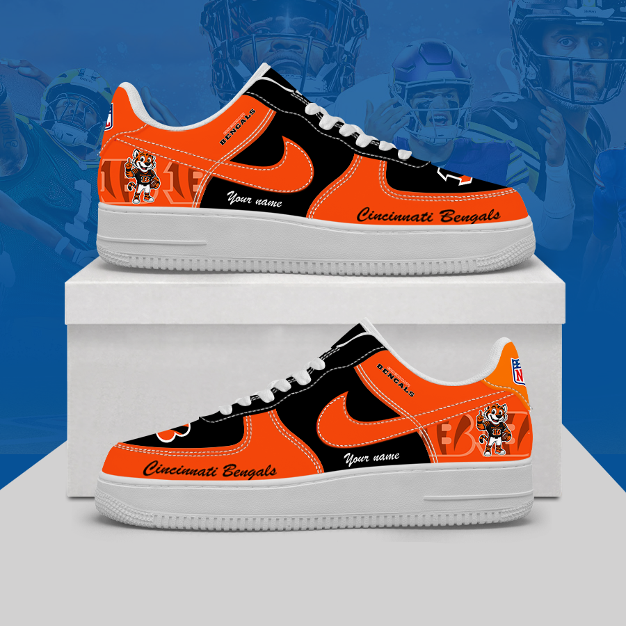 Limited Edition – Customized NFL Cincinnati Bengals Af1 Shoes