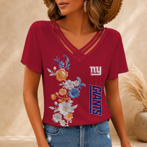 Limited Edition – Customized NFL New York Giants V-Neck Shirt