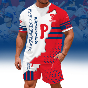 Limited Edition – Customized MLB Philadelphia Phillies Unisex T-Shirt & Shorts Set