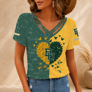 Limited Edition – Customized NCAA Baylor Bears V-Neck Shirt