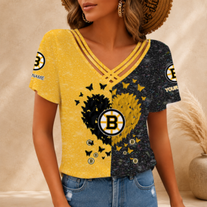 Limited Edition – Customized NHL Boston Bruins V-Neck Shirt
