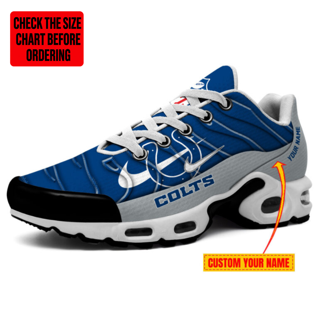 Limited Edition – Customized NFL Indianapolis Colts Air Max Plus Sneakers