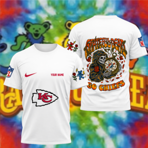 Limited Edition – Customized NFL Kansas City Chiefs x Grateful Dead T-Shirt