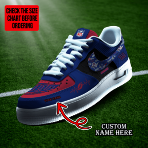 Limited Edition – Customized NFL New York Giants Af1 Shoes