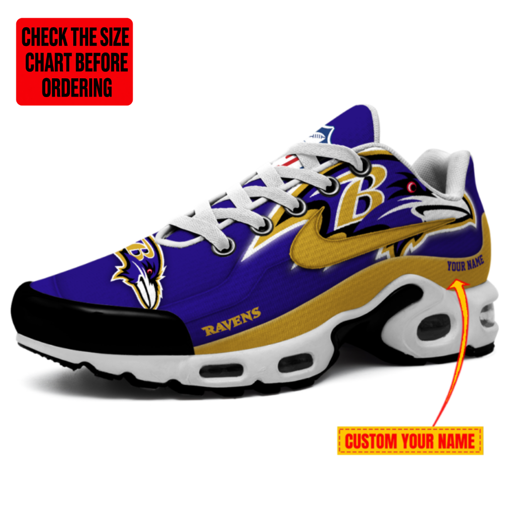 Limited Edition – Customized NFL Baltimore Ravens Air Max Plus Sneakers