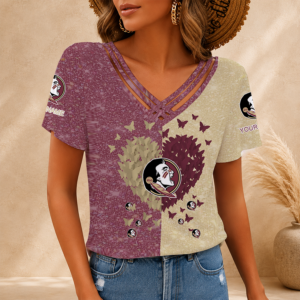 Limited Edition – Customized NCAA Florida State Seminoles V-Neck Shirt