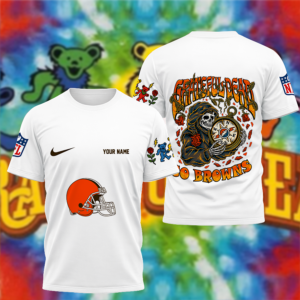 Limited Edition – Customized NFL Cleveland Browns x Grateful Dead T-Shirt
