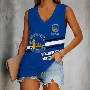 Limited Edition – Customized NBA Golden State Warriors Women’s V-Neck Tank Top