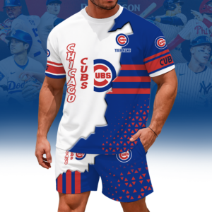 Limited Edition – Customized MLB Chicago Cubs Unisex T-Shirt & Shorts Set
