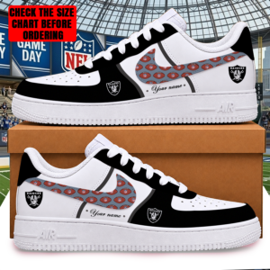 Limited Edition – Customized NFL Las Vegas Raiders Af1 Shoes