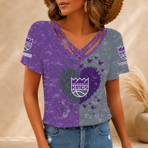 Limited Edition – Customized NBA Sacramento Kings V-Neck Shirt