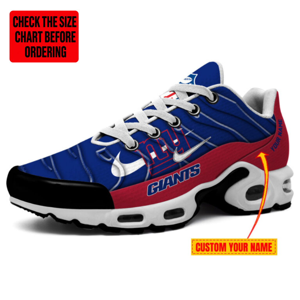 Limited Edition – Customized NFL New York Giants Air Max Plus Sneakers