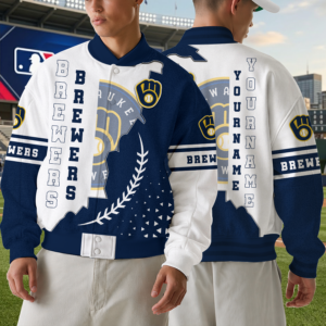 Limited Edition – Customized MLB Milwaukee Brewers Baseball Jacket