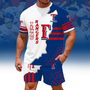 Limited Edition – Customized MLB Texas Rangers Unisex T-Shirt & Shorts Set