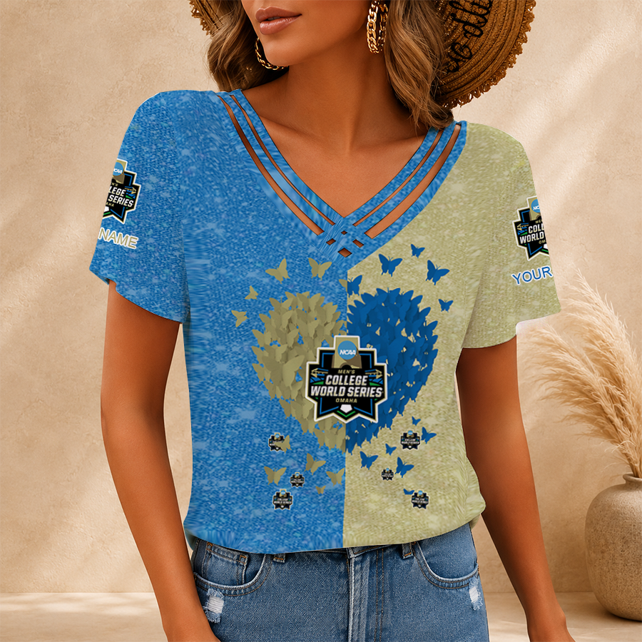 Limited Edition – Customized NCAA College World Series V-Neck Shirt