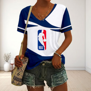 Limited Edition – Customized NBA National Basketball Association V-Neck Female Shirt