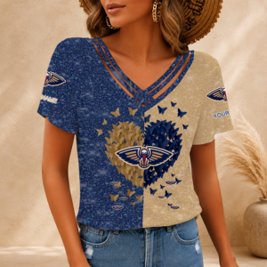 Limited Edition – Customized NBA New Orleans Pelicans V-Neck Shirt