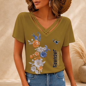 Limited Edition – Customized NFL Jacksonville Jaguars V-Neck Shirt