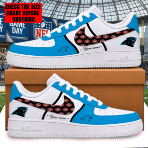 Limited Edition – Customized NFL Carolina Panthers Af1 Shoes