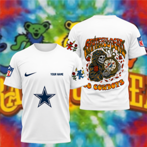 Limited Edition – Customized NFL Dallas Cowboys x Grateful Dead T-Shirt