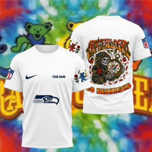 Limited Edition – Customized NFL Seattle Seahawks x Grateful Dead T-Shirt