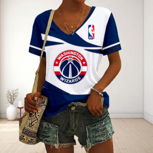 Limited Edition – Customized NBA Washington Wizards V-Neck Female Shirt