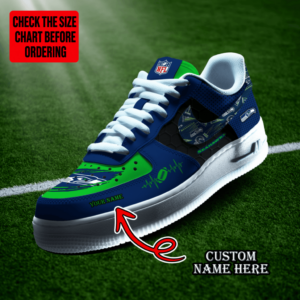 Limited Edition – Customized NFL Seattle Seahawks Af1 Shoes