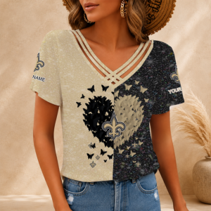 Limited Edition – Customized NFL New Orleans Saints V-Neck Shirt