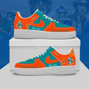Limited Edition – Customized NFL Miami Dolphins Af1 Shoes