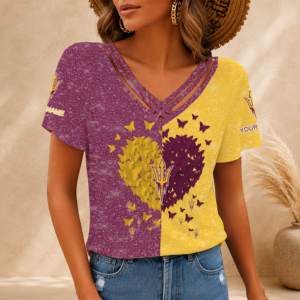 Limited Edition – Customized NCAA Arizona State Sun Devils V-Neck Shirt