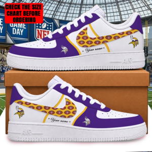 Limited Edition – Customized NFL Minnesota Vikings Af1 Shoes