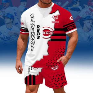 Limited Edition – Customized MLB Cincinnati Reds Unisex T-Shirt & Shorts Set