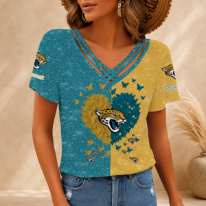 Limited Edition – Customized NFL Jacksonville Jaguars V-Neck Shirt