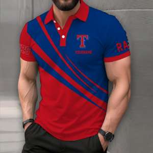 Limited Edition – Customized MLB Texas Rangers Polo Shirt