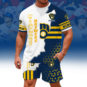 Limited Edition – Customized MLB Milwaukee Brewers Unisex T-Shirt & Shorts Set