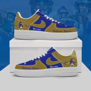 Limited Edition – Customized NFL Baltimore Ravens Af1 Shoes