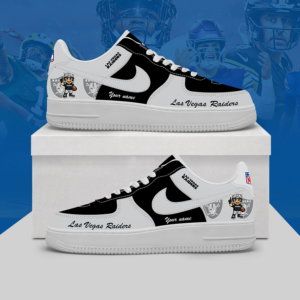 Limited Edition – Customized NFL Las Vegas Raiders Af1 Shoes