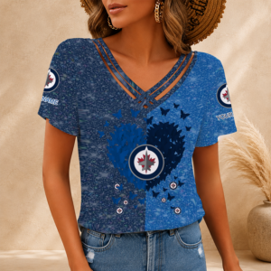 Limited Edition – Customized NHL Winnipeg Jets V-Neck Shirt